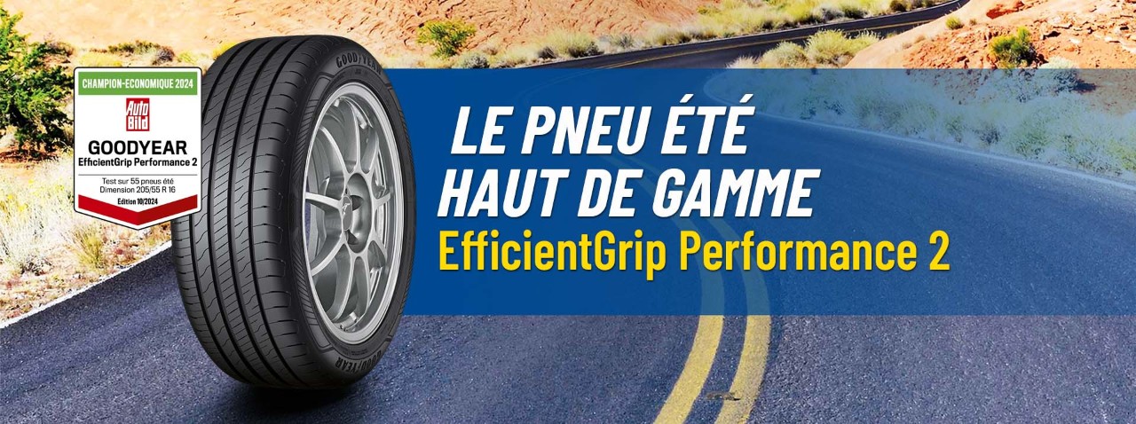 EfficientGrip Performance 2 Bild-Überschrift mit Mileage Claim und Auto Express Winner 2021 Badge