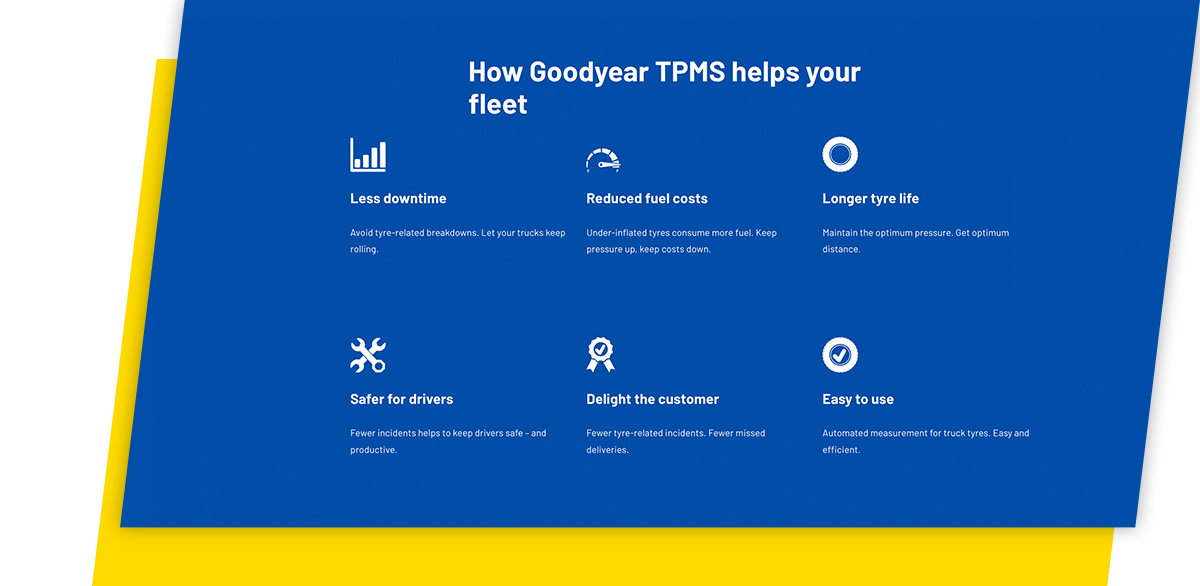 Cum vă ajută Goodyear TPMS flota